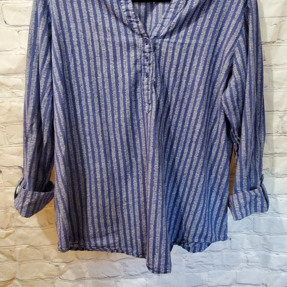 Breezy Striped Henley - Picture 5 of 5